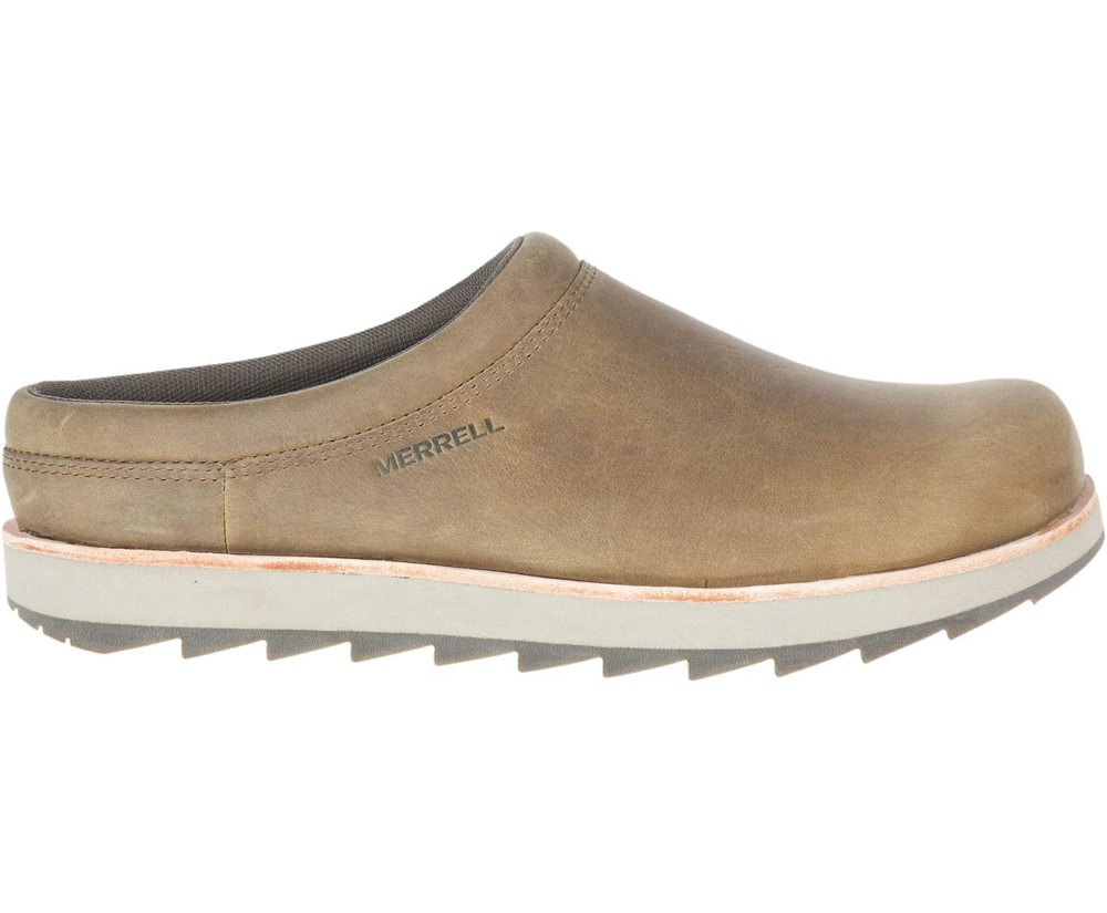 Merrell Barefoot Sko Herre - Juno Clog Læder - Brune - XWM680312